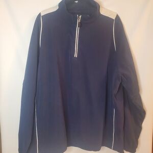 PGA Tour Sz XXL half zip men's navy, zip off sleeves mesh lining jacket